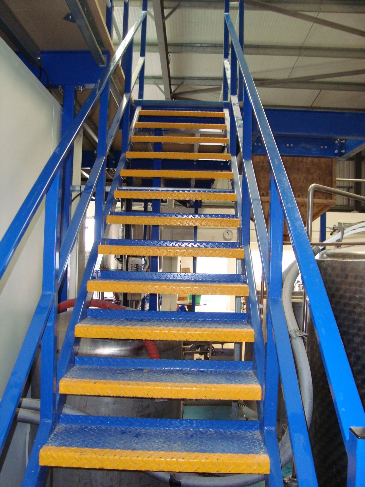 A steel framed mezzanine floor structure, approximately 13x7m, with two insulated cold room - Image 4 of 19