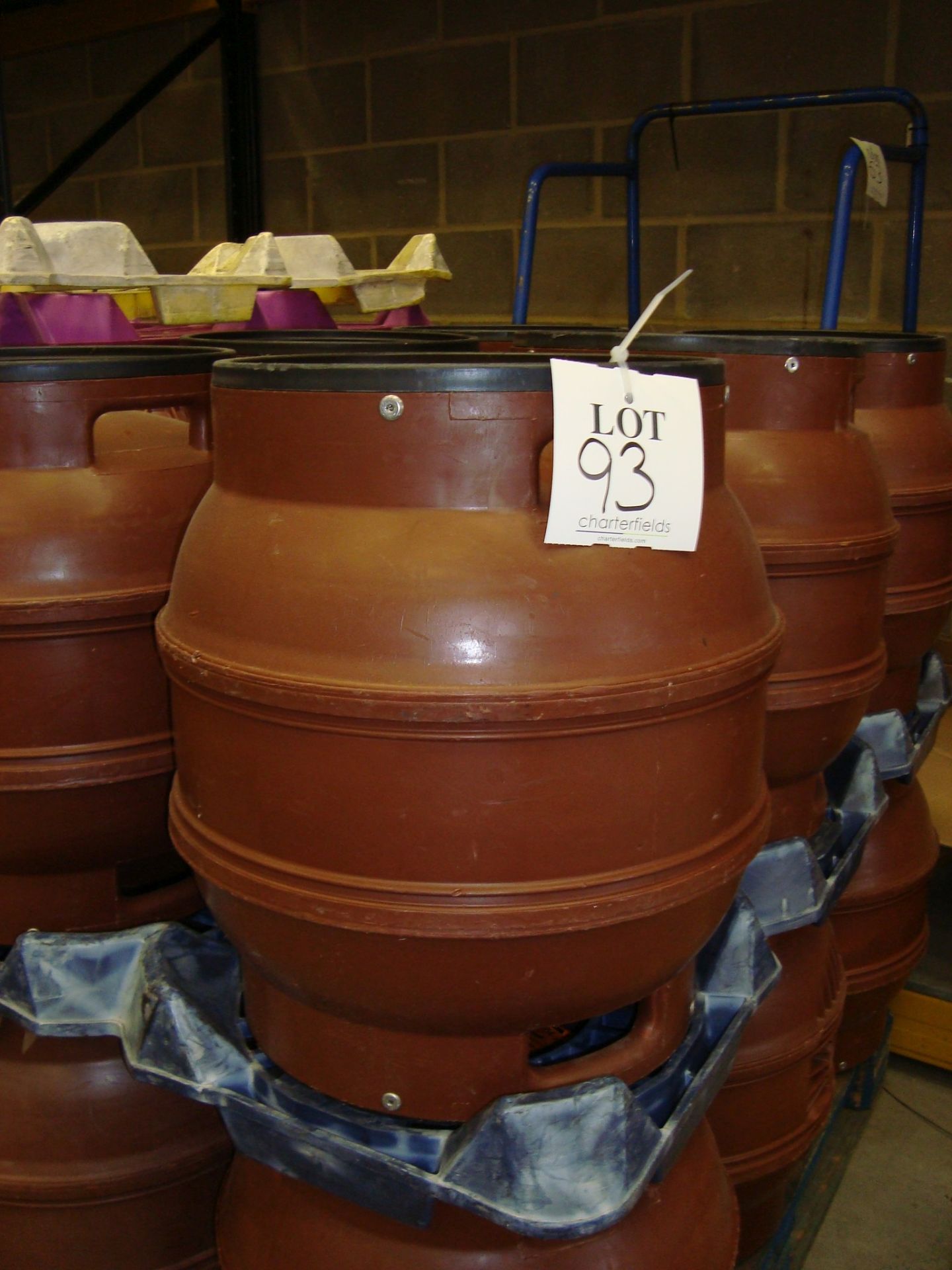 Fifty one plastic nine gallon firkin casks - Image 2 of 5