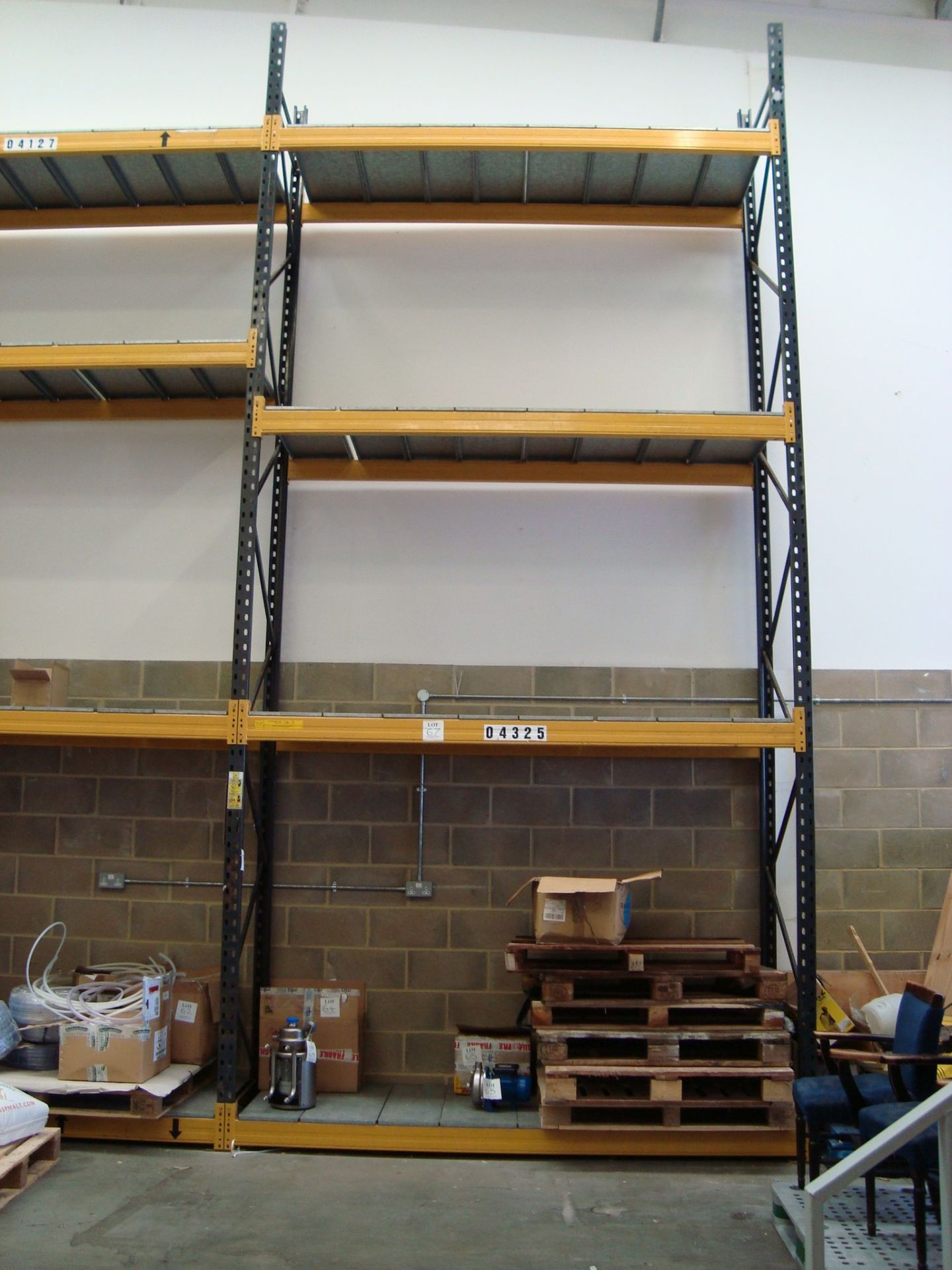 Six bays of high bay boltless steel medium duty racking - Image 2 of 9