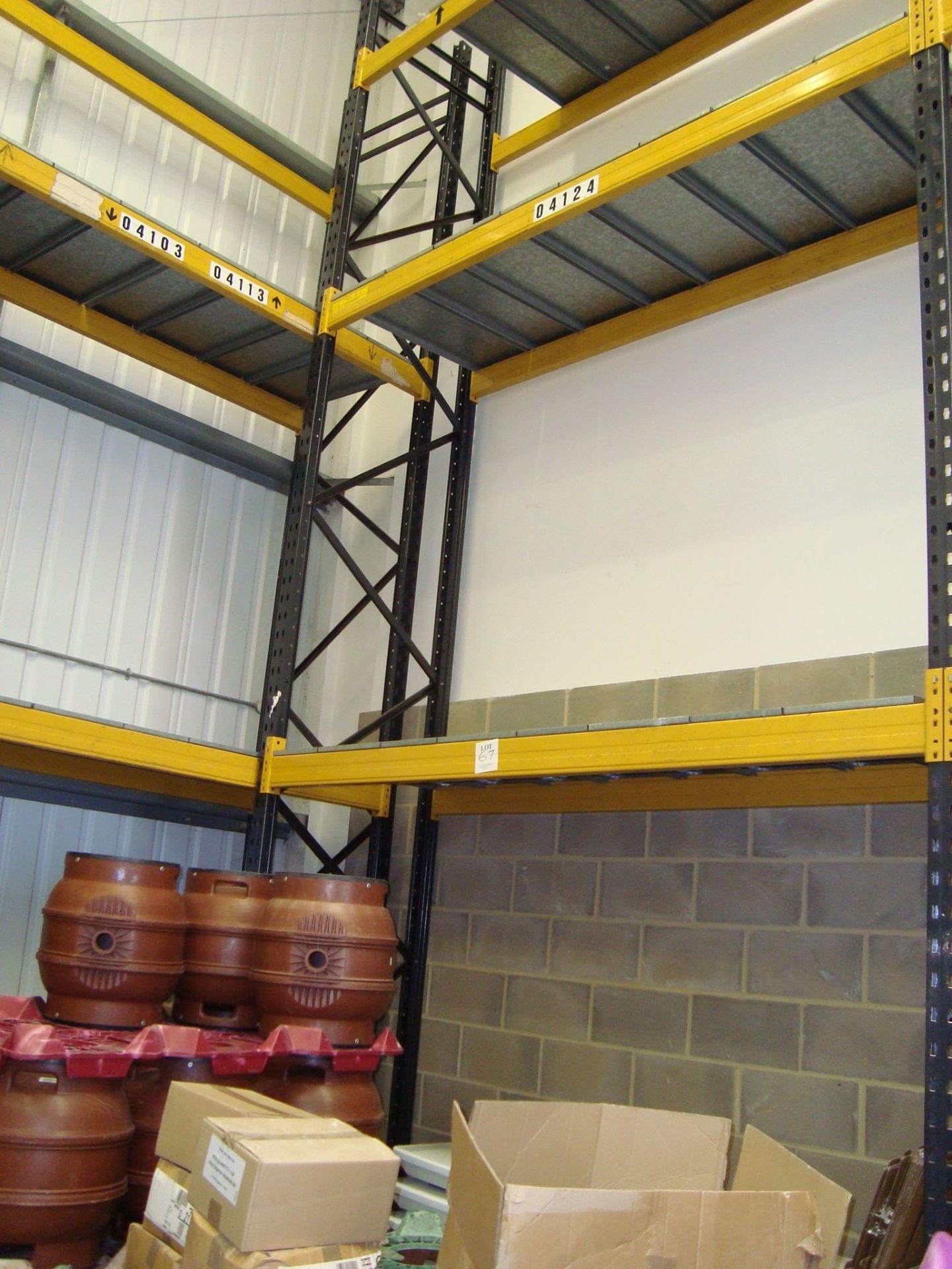 Six bays of high bay boltless steel medium duty racking - Image 6 of 9