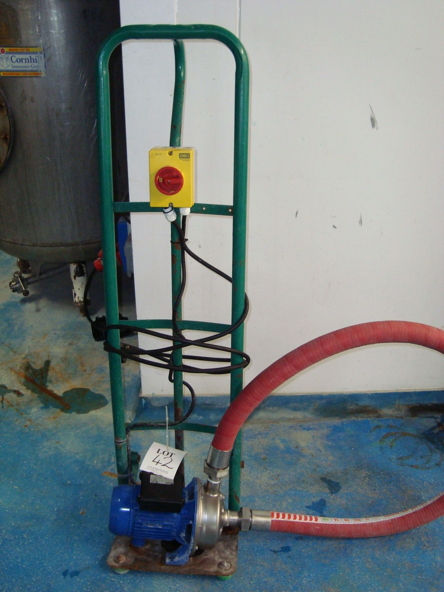 An Ebara portable process pump on stand - Image 2 of 2