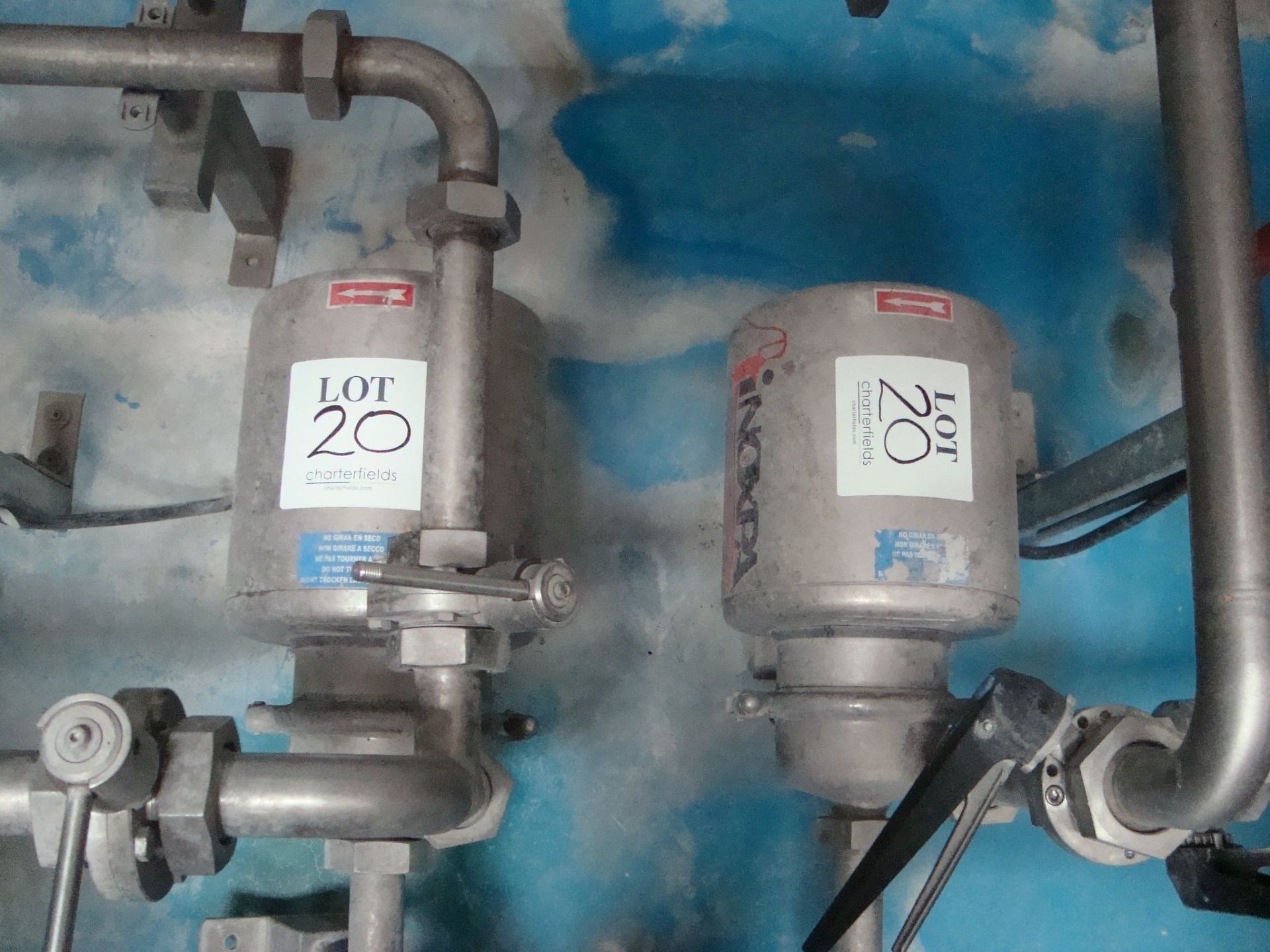 Two Inoxpa beer transfer pumps