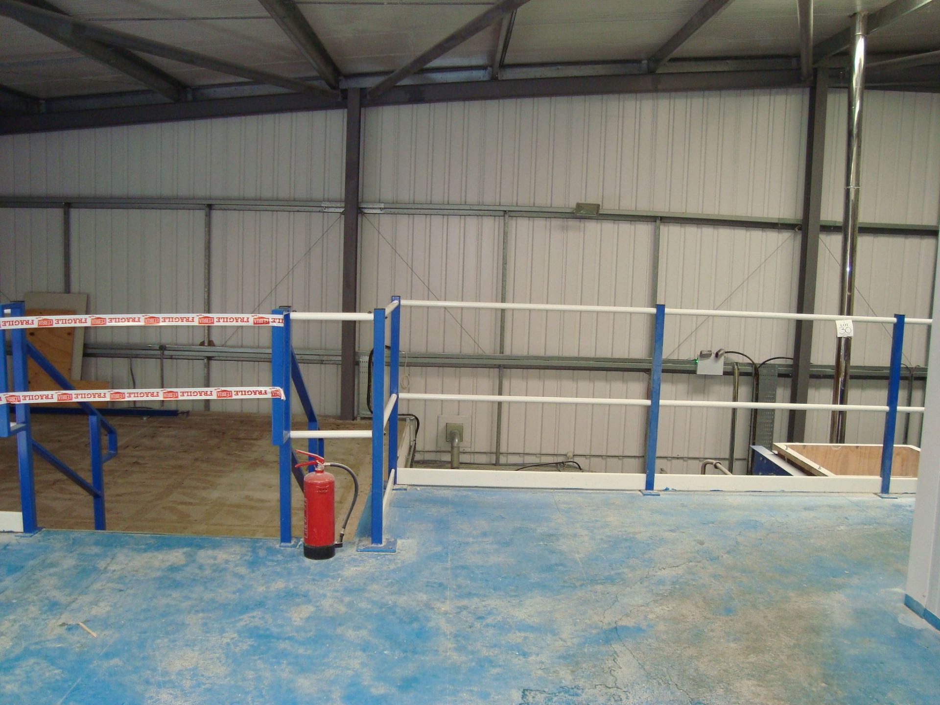 A steel framed mezzanine floor structure, approximately 13x7m, with two insulated cold room - Image 2 of 19