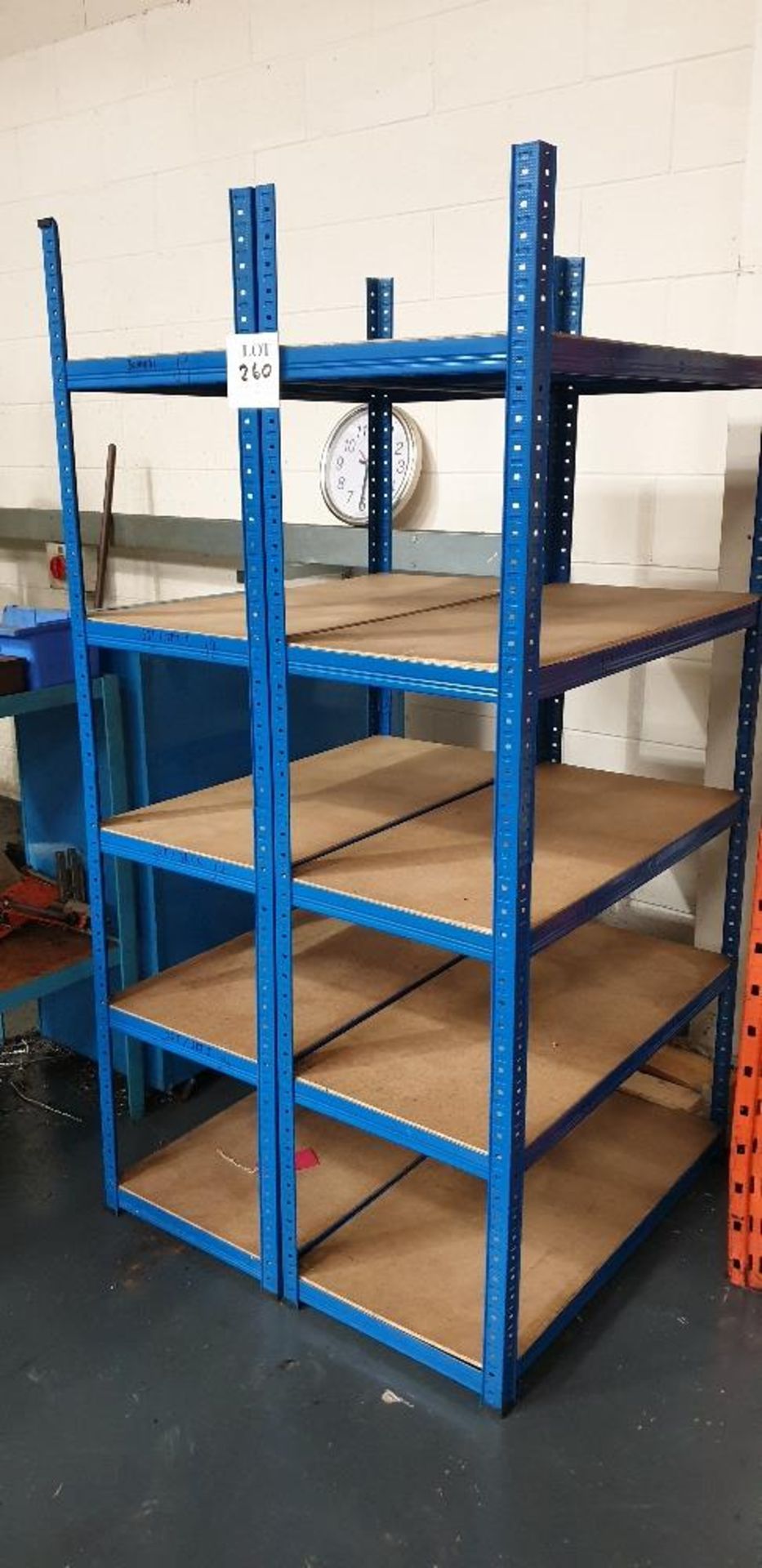 2 - adjustable light duty shelves