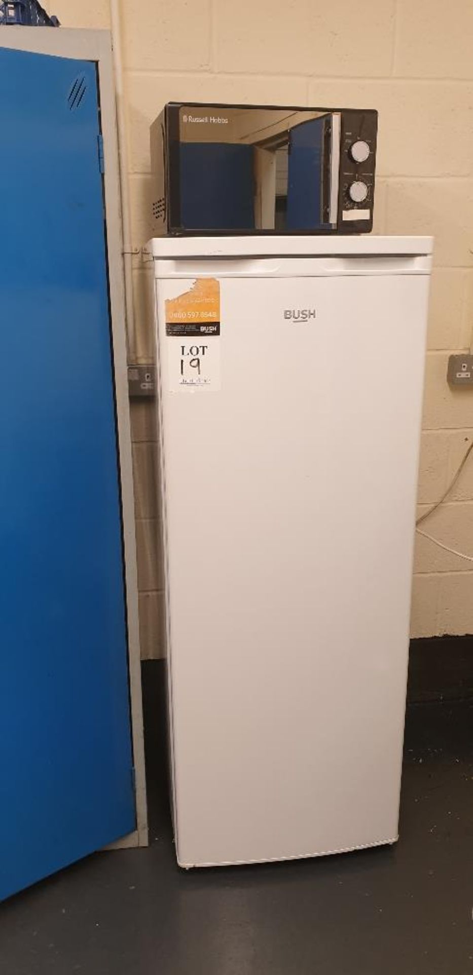 Bush fridge and Russell Hobbs microwave