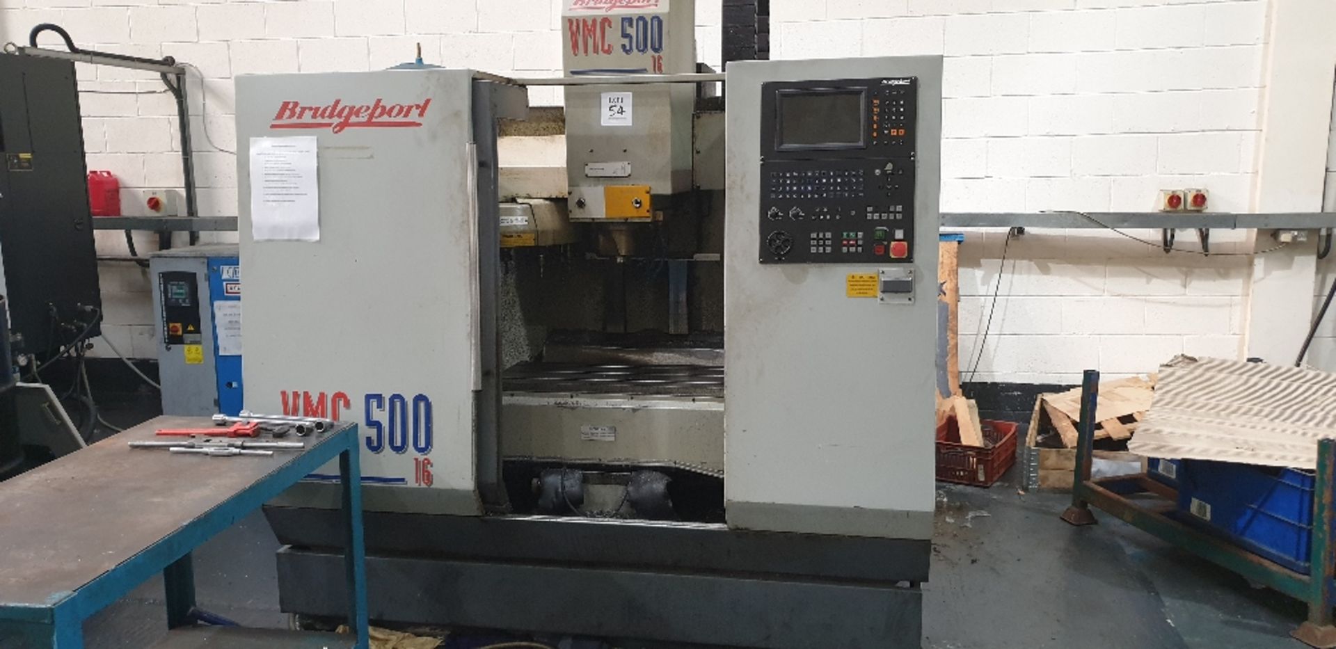Bridgeport VMC 500/16 vertical machining centre Serial No. 721093, year of manufacture 1997 with 3 -