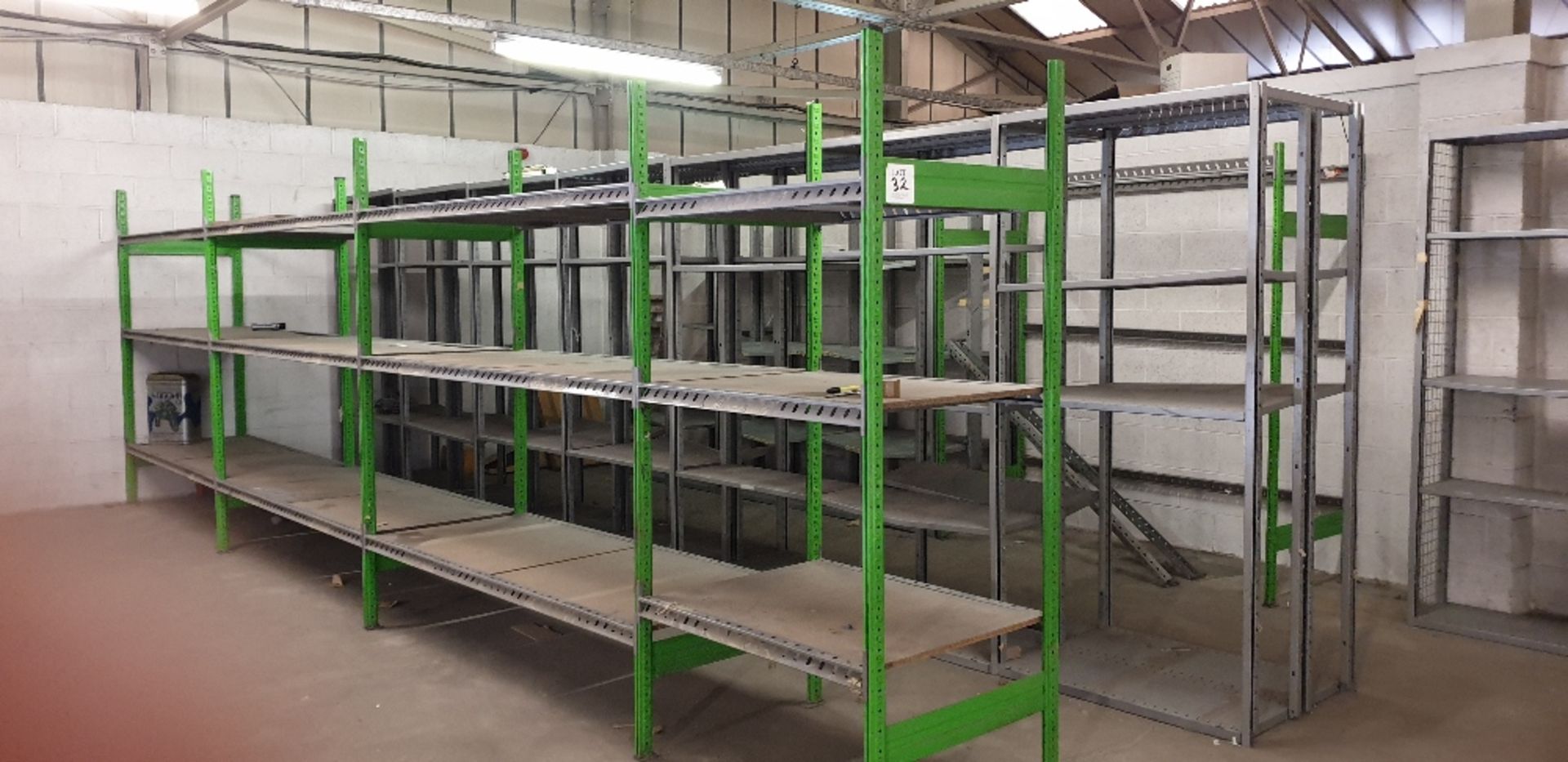 22 - bays of various boltless shelving (bay size 2000mm x 800 x 2200mm)
