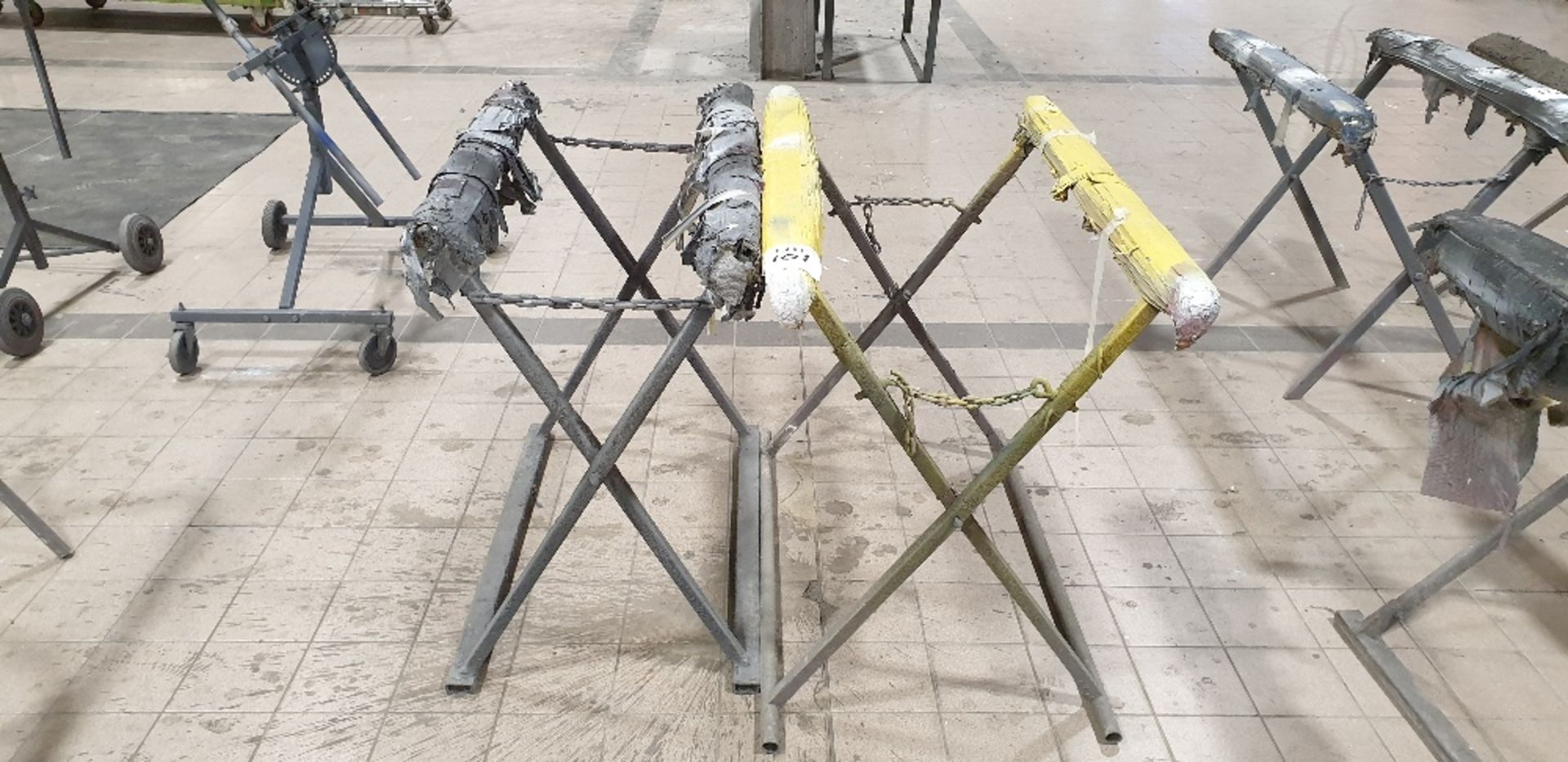 2 - folding spray paint drying stands