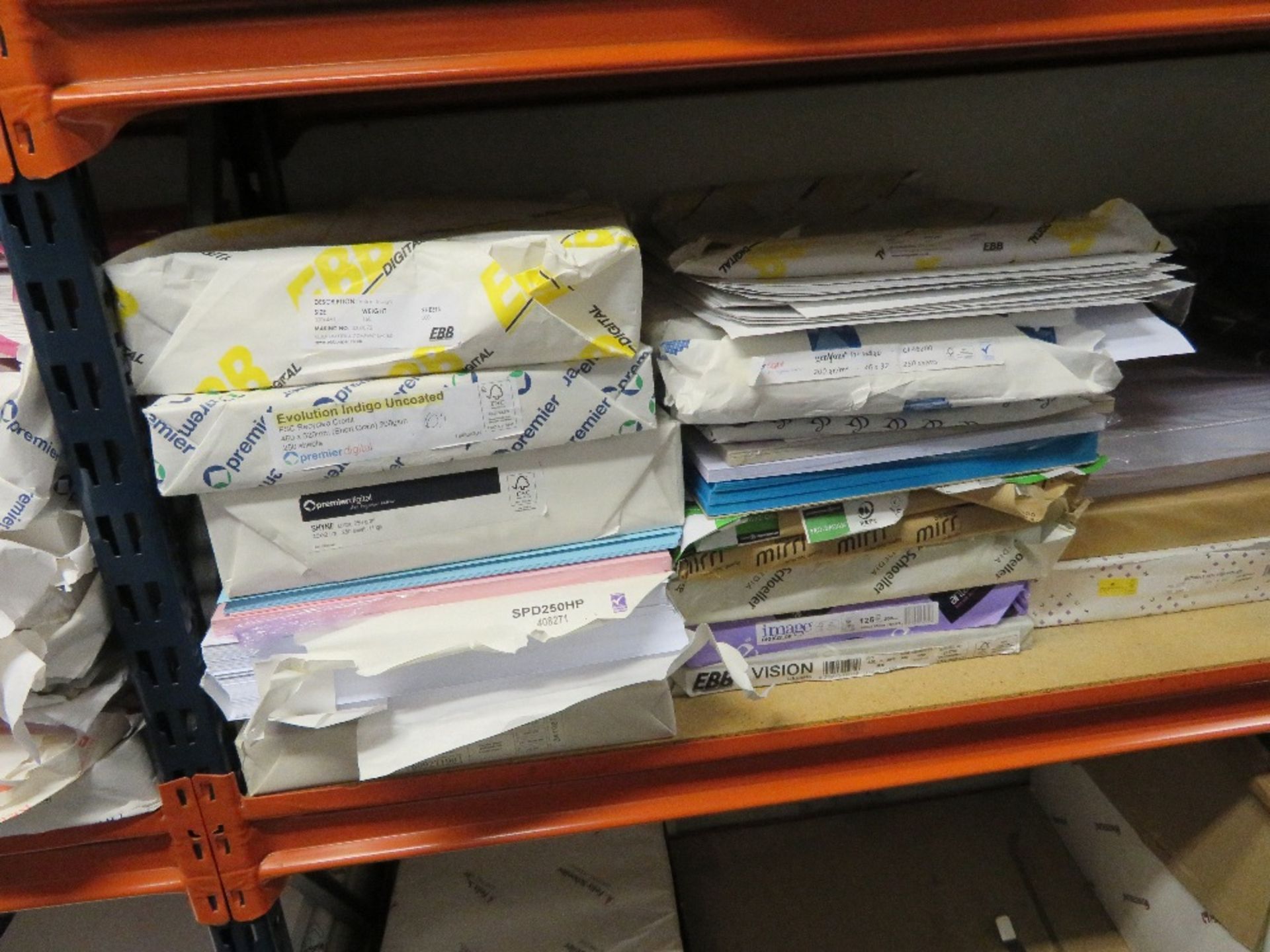 Qty of Various Paper & Card Stock located on 1x Bay of Racking - Image 6 of 9