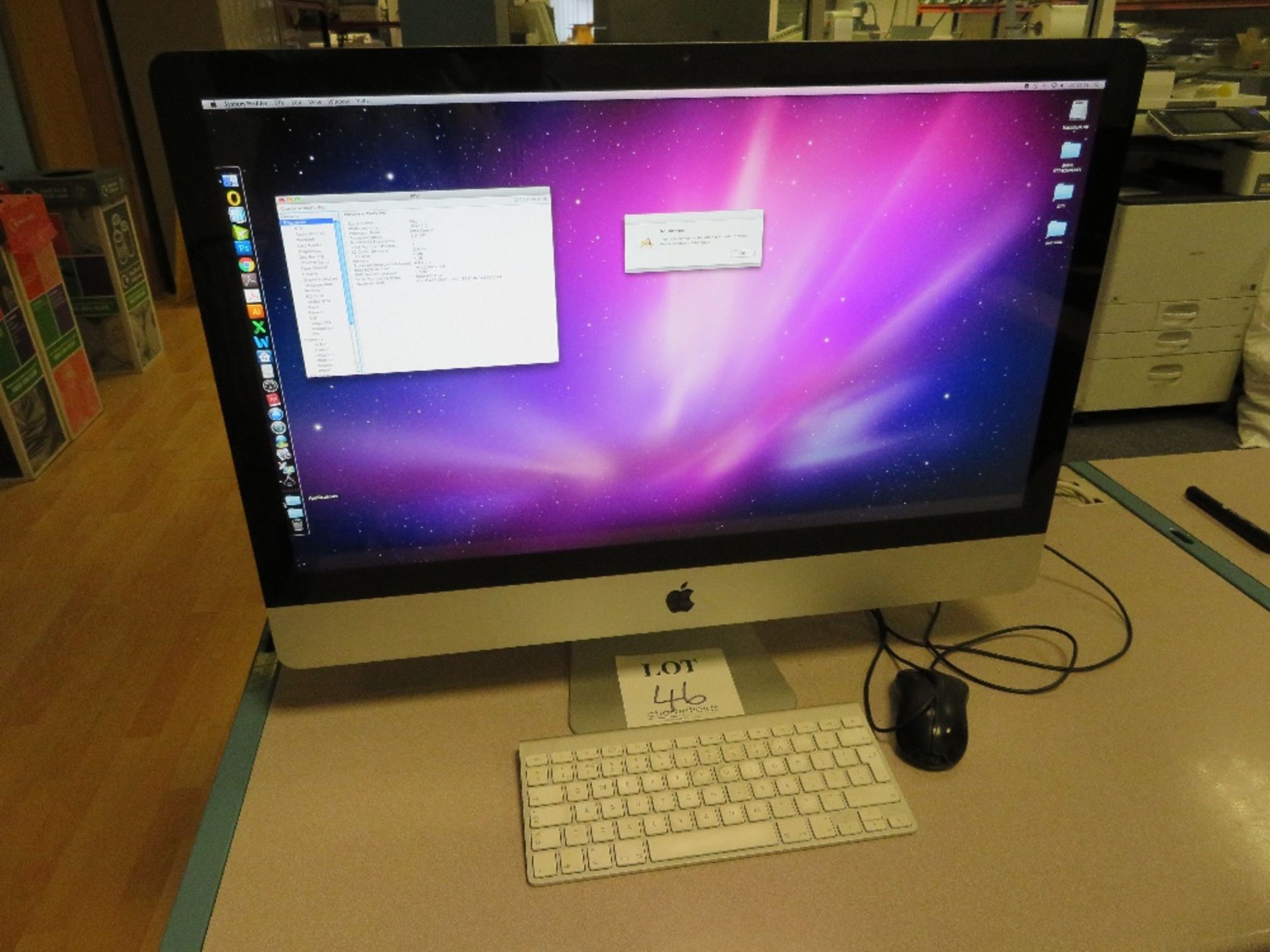 Apple iMac, 27 inch, 2.8GHz Intel Core i5, 4GB RAM, 1 TB HDD, Serial No. W80460CPHJY (Est. mid