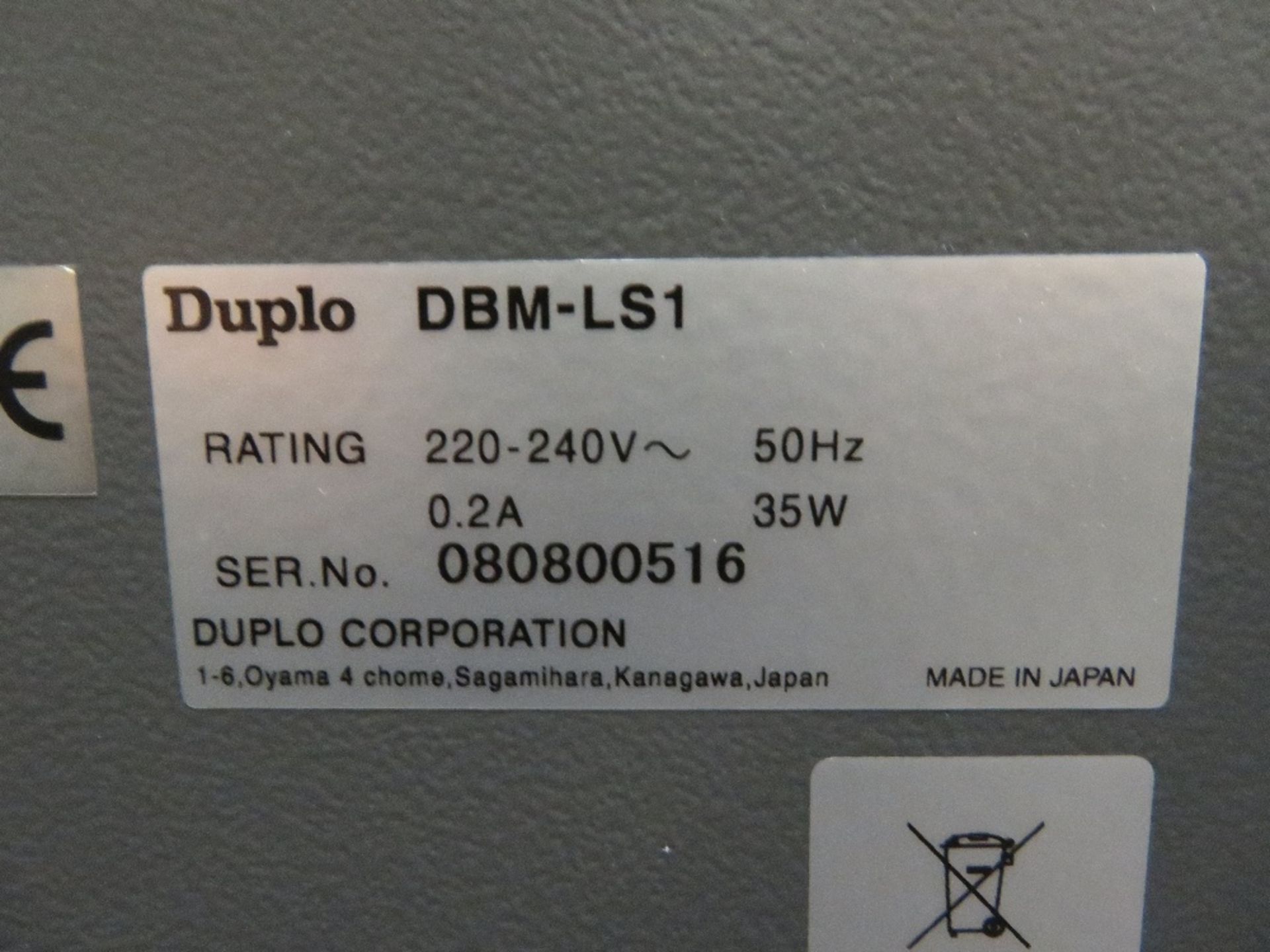 Duplo System 5000 Booklet Making Line, Serial Number 080800341 (December 2008) Comprising: DBM-500 - Image 8 of 18