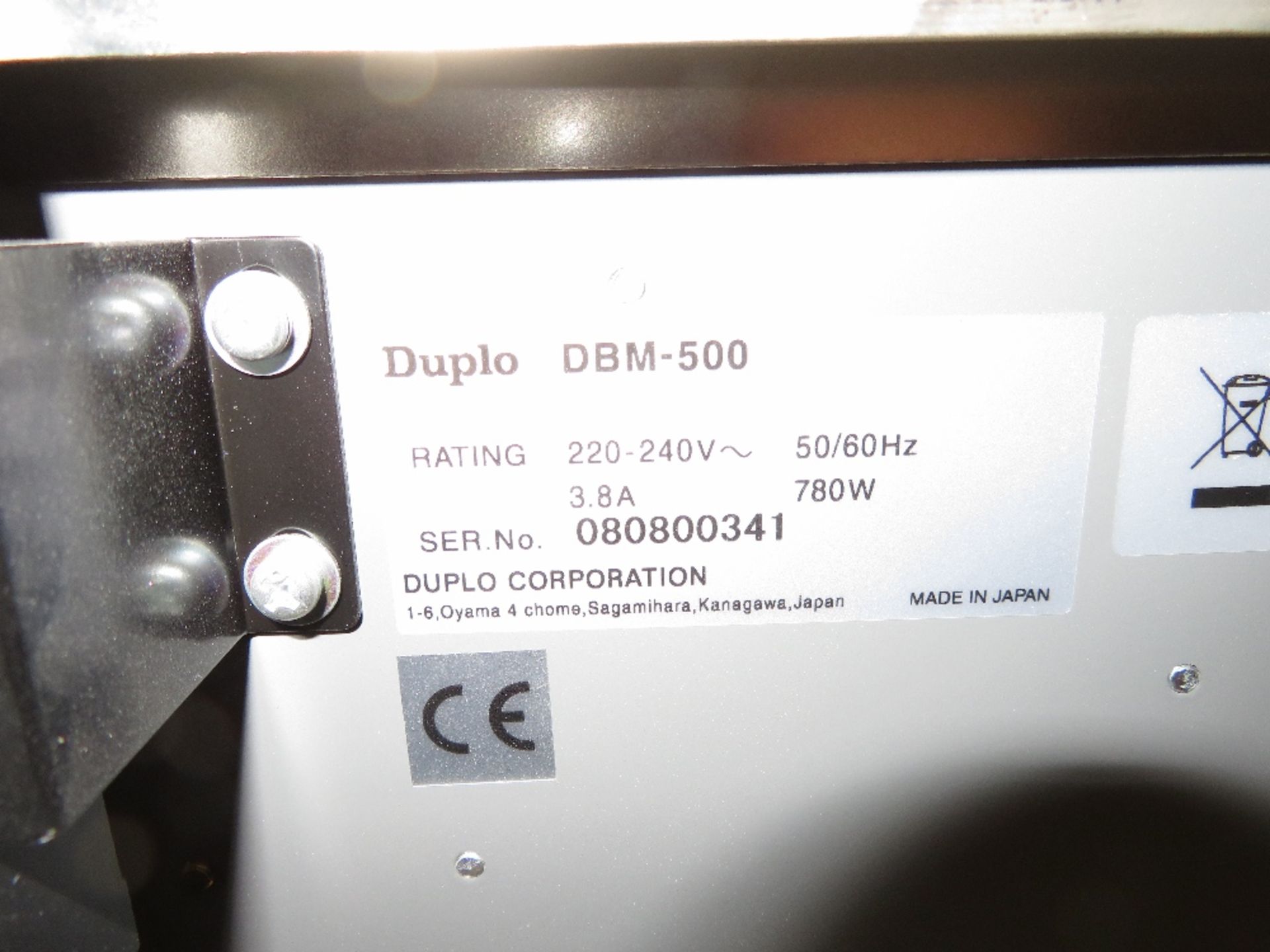 Duplo System 5000 Booklet Making Line, Serial Number 080800341 (December 2008) Comprising: DBM-500 - Image 17 of 18