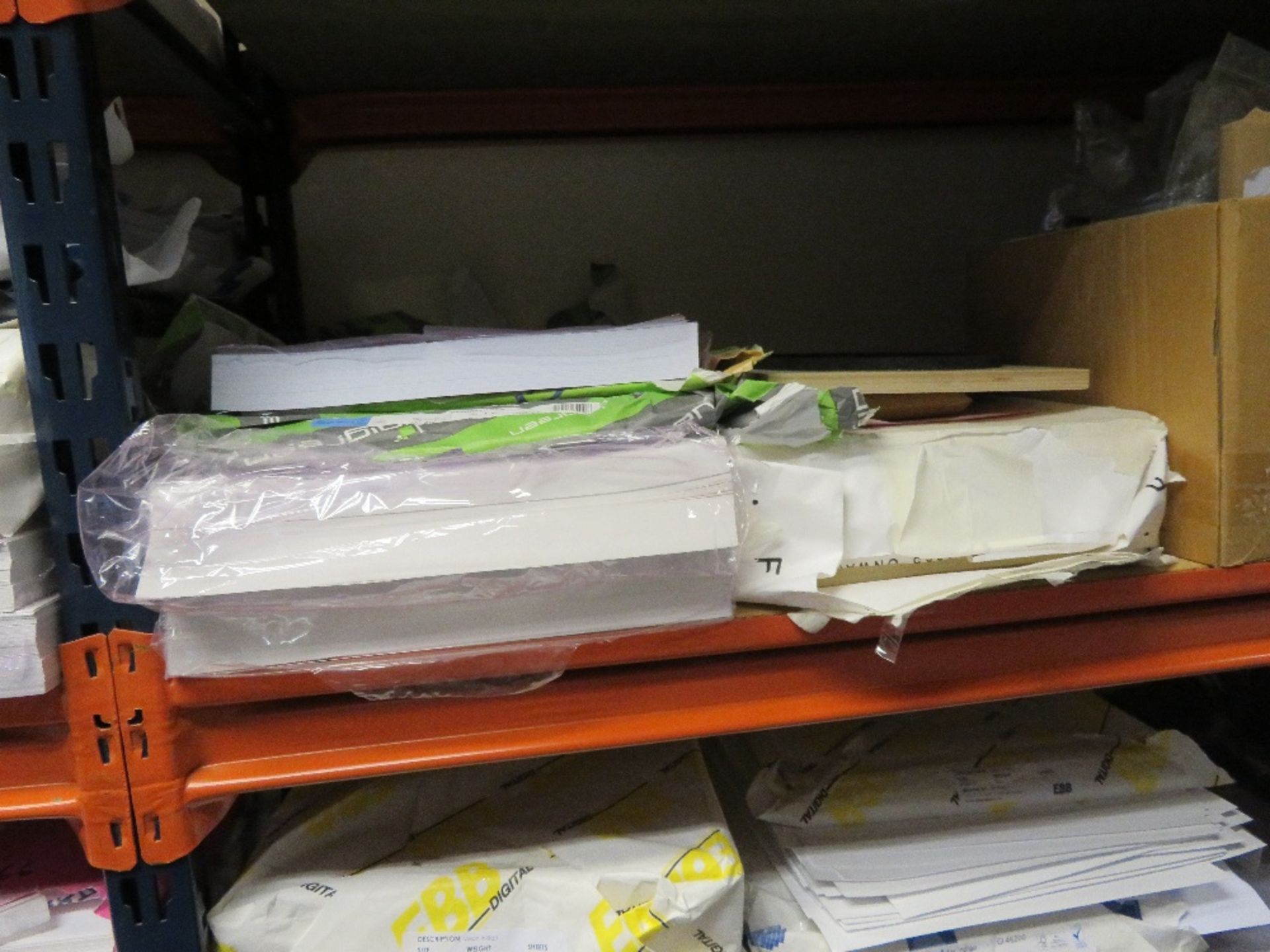 Qty of Various Paper & Card Stock located on 1x Bay of Racking - Image 5 of 9