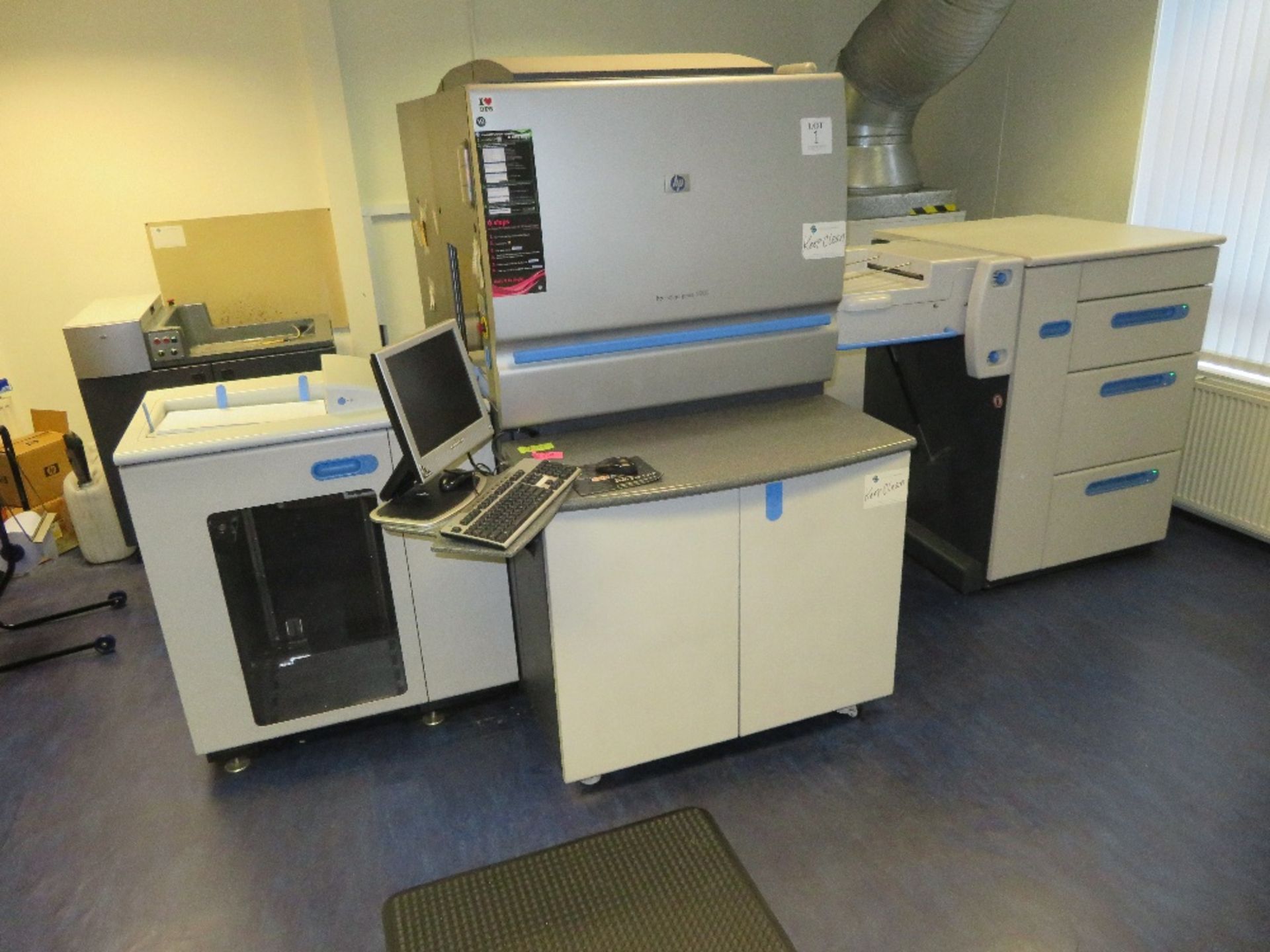 Hewlett Packard Indigo 5000 Five Colour Digital Printing Press, Serial Number IL-30000049 (2007)