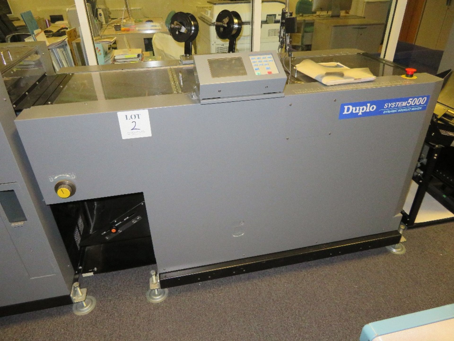 Duplo System 5000 Booklet Making Line, Serial Number 080800341 (December 2008) Comprising: DBM-500 - Image 2 of 18