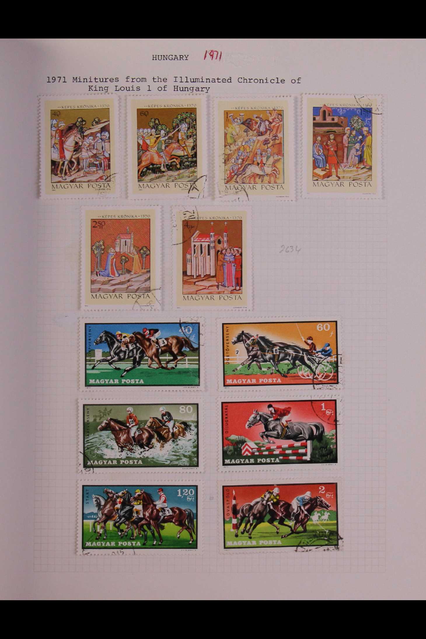 HUNGARY 1870's-1990's EXTENSIVE USED COLLECTION in 2 albums, hundreds of complete sets & useful " - Image 6 of 10