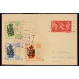 GB.ISLANDS ISLE OF MAN 1951 (13 July)  BRITISH AIR LETTER SERVICE env from Isle of Man to West Kirby