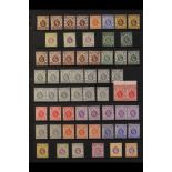 HONG KONG 1912-1937 MINT KING GEORGE V DEFINITIVES asssembly on Hagner page, arranged by issue.