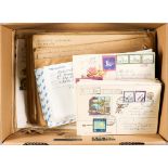 KAZAKHSTAN 1992 - 2011 COVERS incl registered and air mail with a wide array for stamp frankings