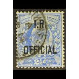 GB.EDWARD VII I.R. OFFICIAL 1902-04 2½d ultramarine, SG O22, cds used. Cat £280