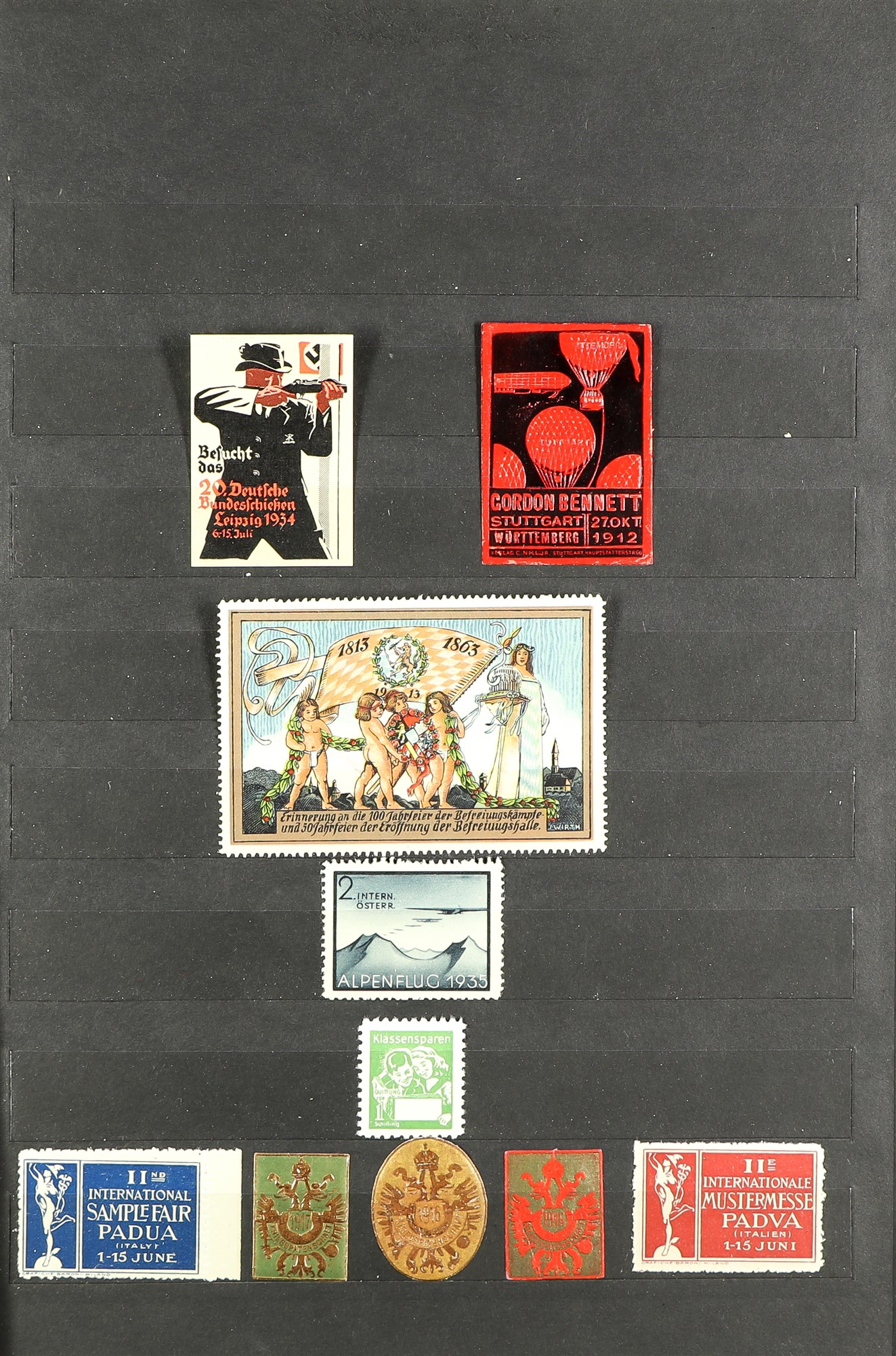 COLLECTIONS & ACCUMULATIONS POSTER STAMPS / CINDERELLA 5 stock books containing poster stamps from - Image 4 of 9