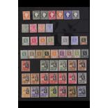 GAMBIA 1880-1949 MINT COLLECTION on black Hagner pages, stc £341 (70+ stamps)