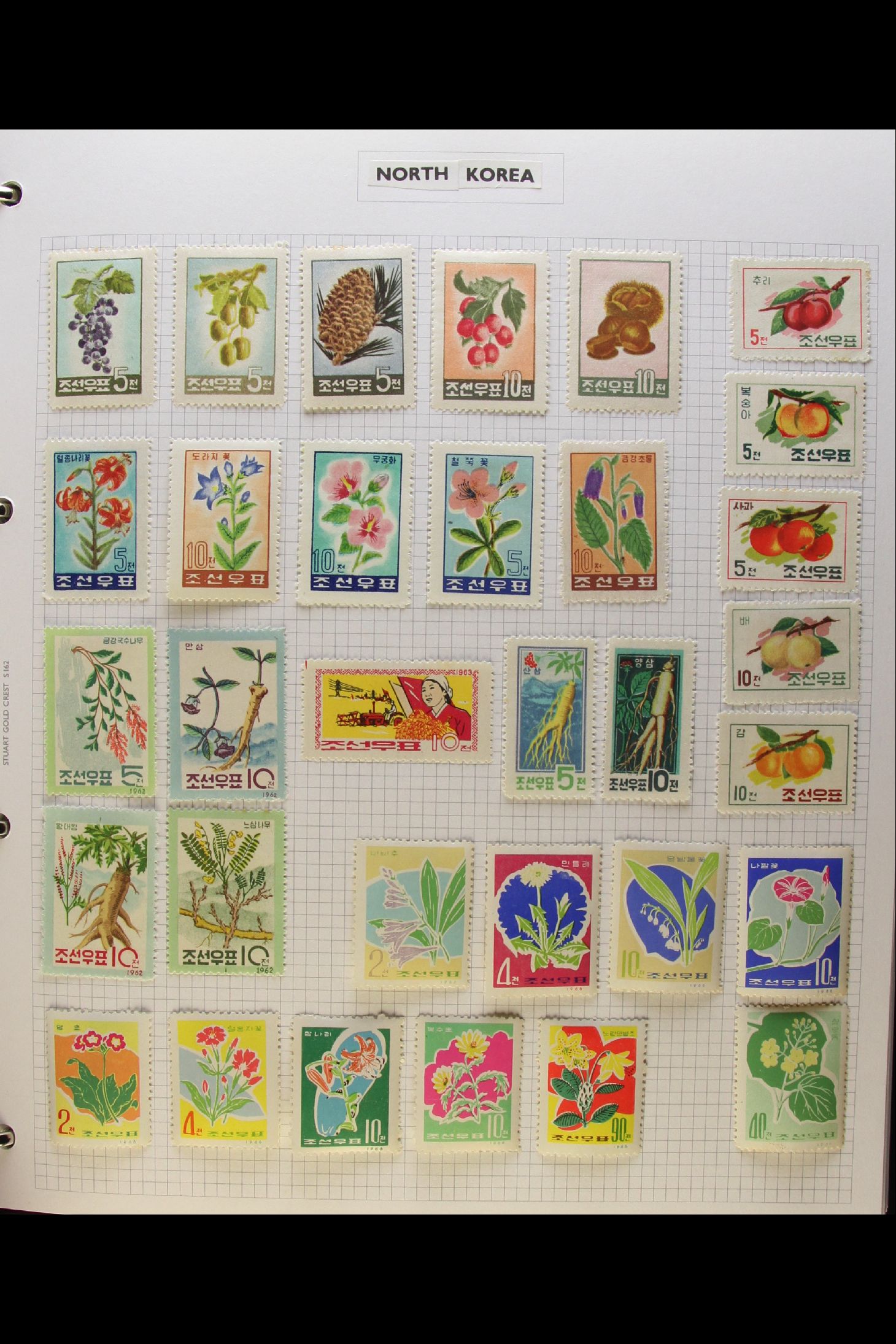 COLLECTIONS & ACCUMULATIONS FLOWERS ON STAMPS COLLECTION 1930's to 1980's fine mint collection in - Image 12 of 13