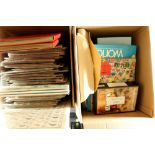 COLLECTIONS & ACCUMULATIONS CHARITY BOX LOT! At least one big box, note 2 red stock books with