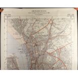 LIVERPOOL - TWO MAPS OS 1946 Waterloo down to Seacombe, OS 1952 Southport down to Ellesmere Port.
