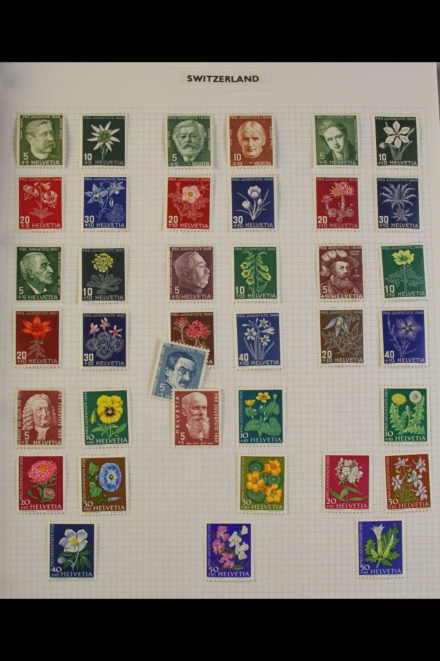 COLLECTIONS & ACCUMULATIONS FLOWERS ON STAMPS COLLECTION 1930's to 1980's fine mint collection in - Image 5 of 13