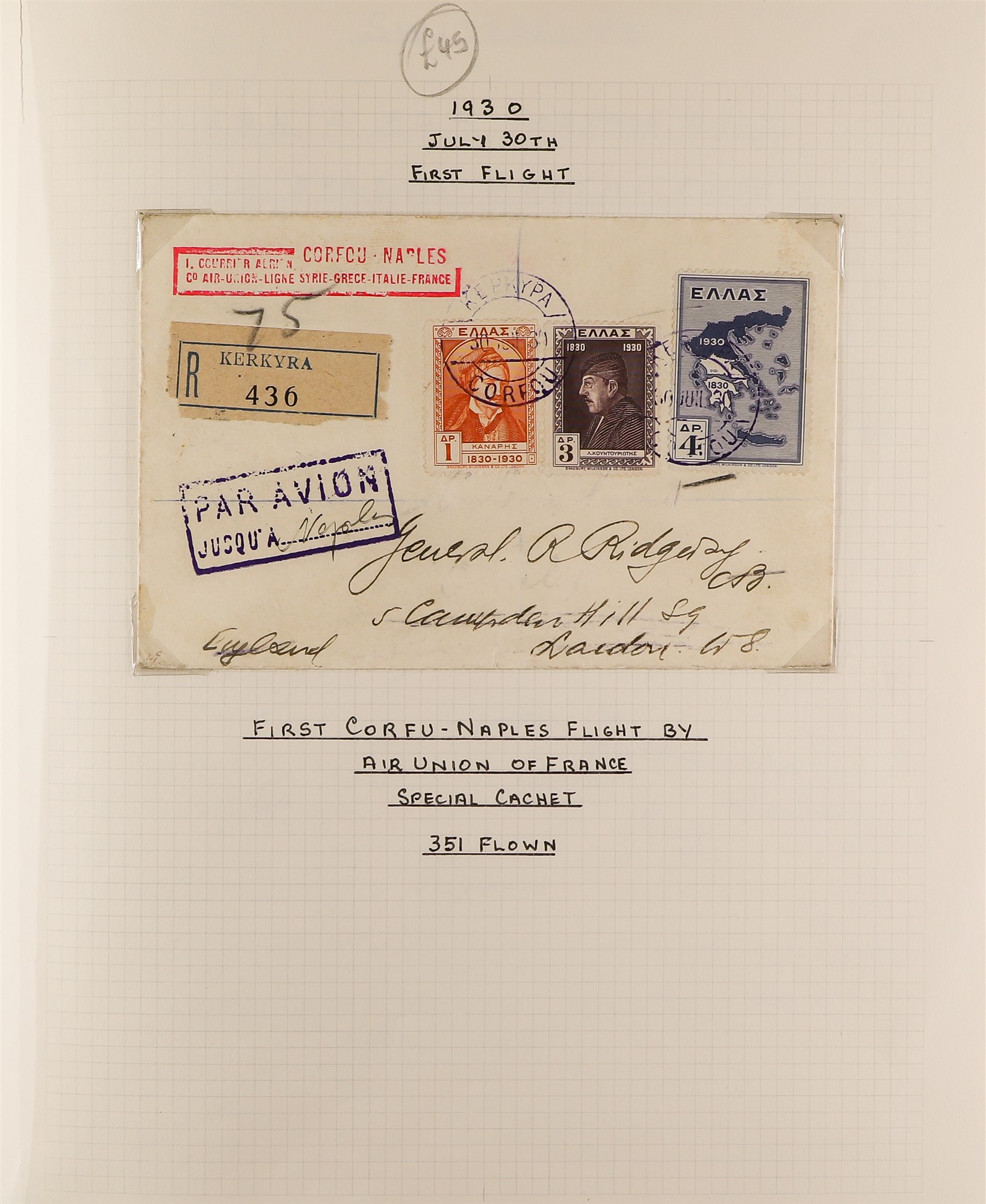 COLLECTIONS & ACCUMULATIONS POSTAL HISTORY COLLECTION of selected items knowledgeably annotated in a - Image 6 of 7