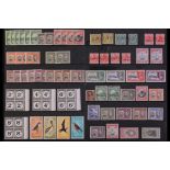 GRENADA 1910's TO 1980's MINT / NEVER HINGED MINT HOARD on black stock cards & in small glassine