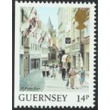 GB.ISLANDS GUERNSEY 1984 14p St Peter Port printed on uncoated paper (from booklet pane, imperf.