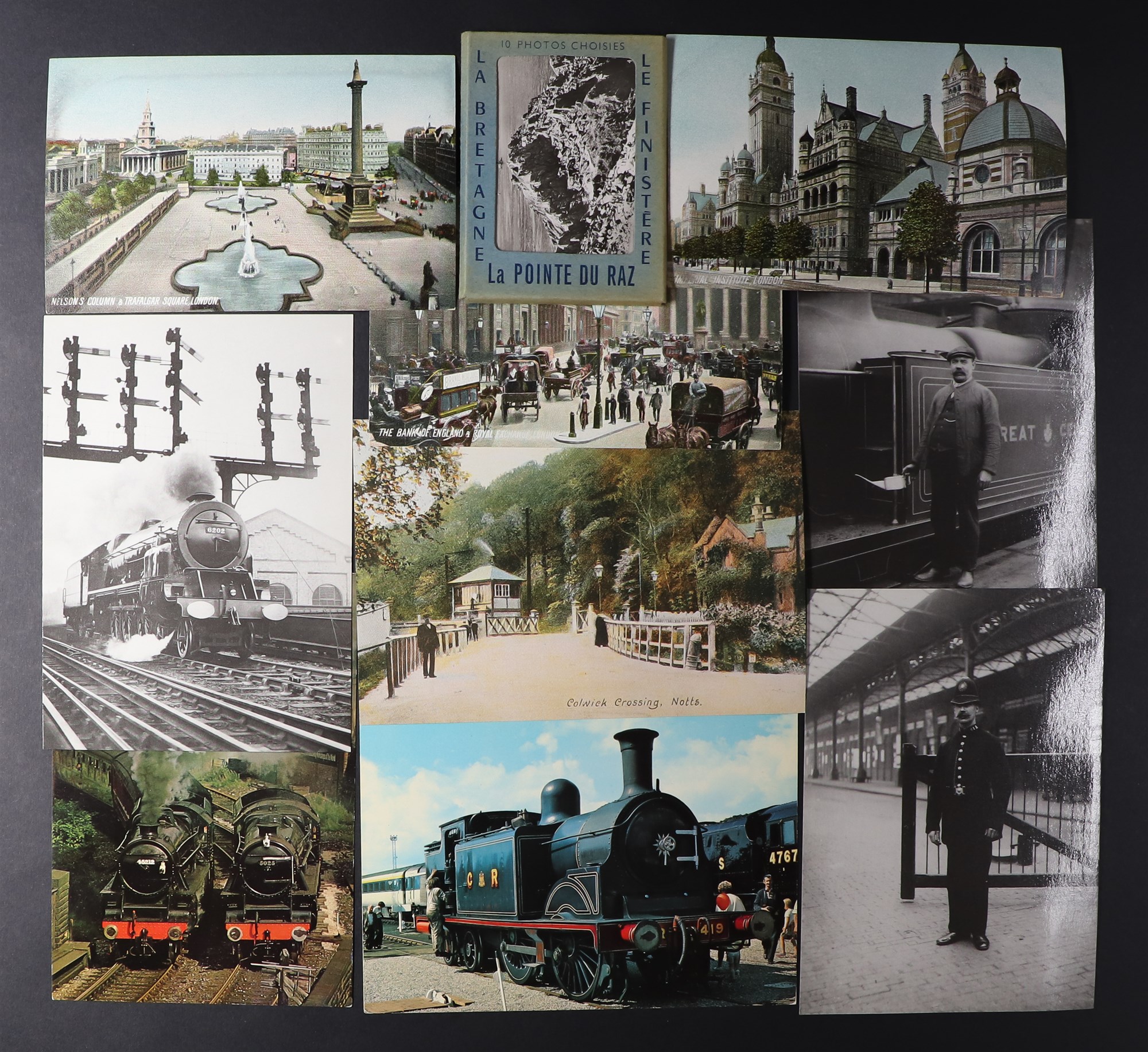 POSTCARDS OF TRAINS, TRANSPORT. A large collection with an emphasis on trains but includes - Image 6 of 6