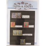 INDIA 1900's - 1930's SEMI - SPECIALIZED COLLECTION of mint & used stamps often in blocks incl