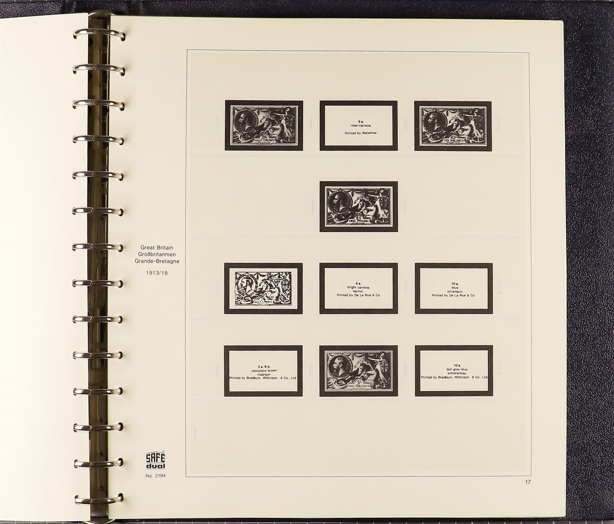 GREAT BRITAIN HINGELESS STAMP ALBUM 1840 to 1951 Safe dual system, probably never used. Lovely - Image 4 of 4