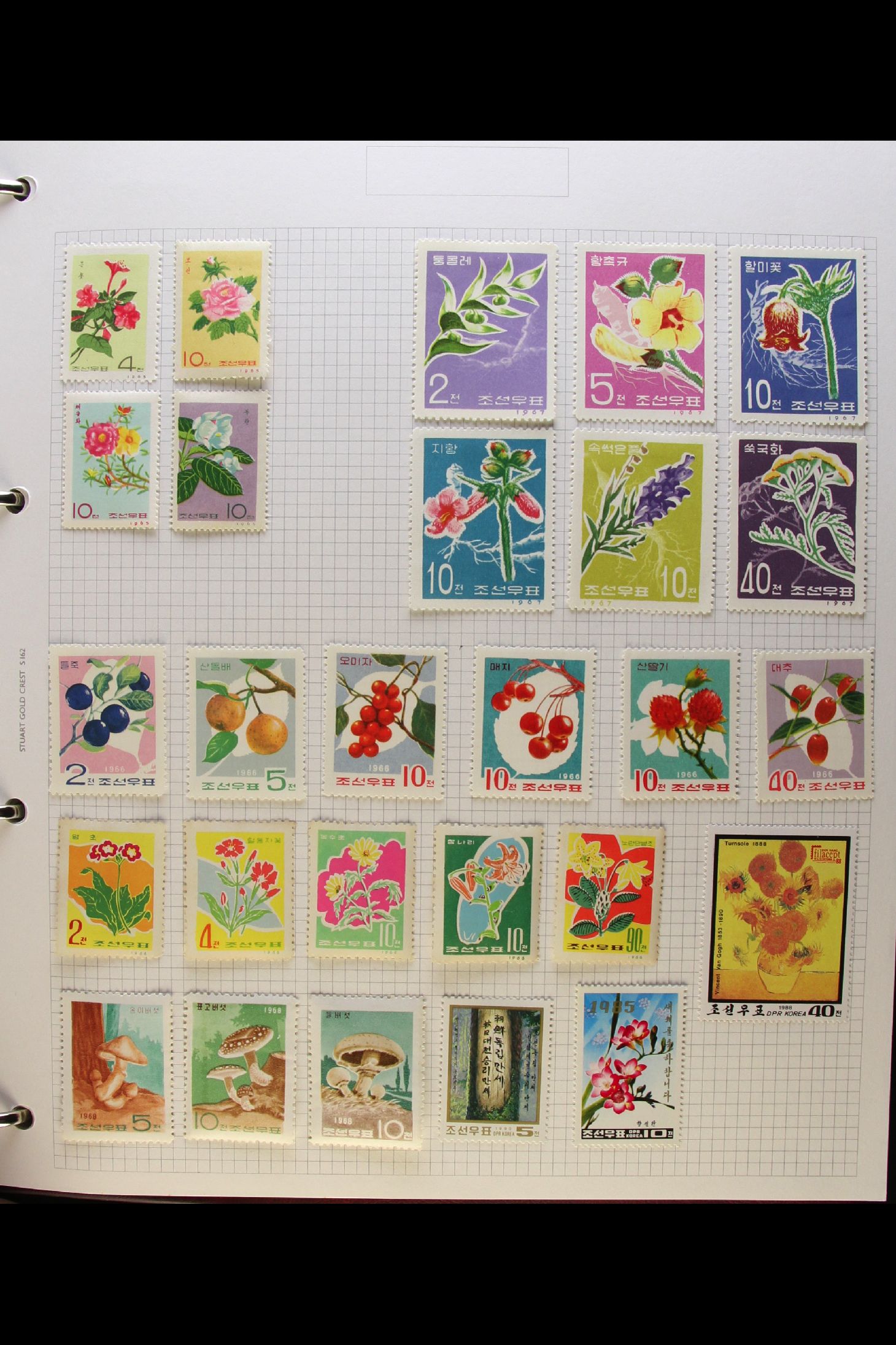 COLLECTIONS & ACCUMULATIONS FLOWERS ON STAMPS COLLECTION 1930's to 1980's fine mint collection in - Image 13 of 13