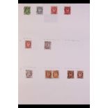 NORWAY 1856-1987 LARGE USED COLLECTION on a pile of album pages includes 1856-60 3sk x2, 4sk, and