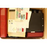 COLLECTIONS & ACCUMULATIONS COVERS - COLLECTIONS / ASSORTMENTS in a large carton with a number of