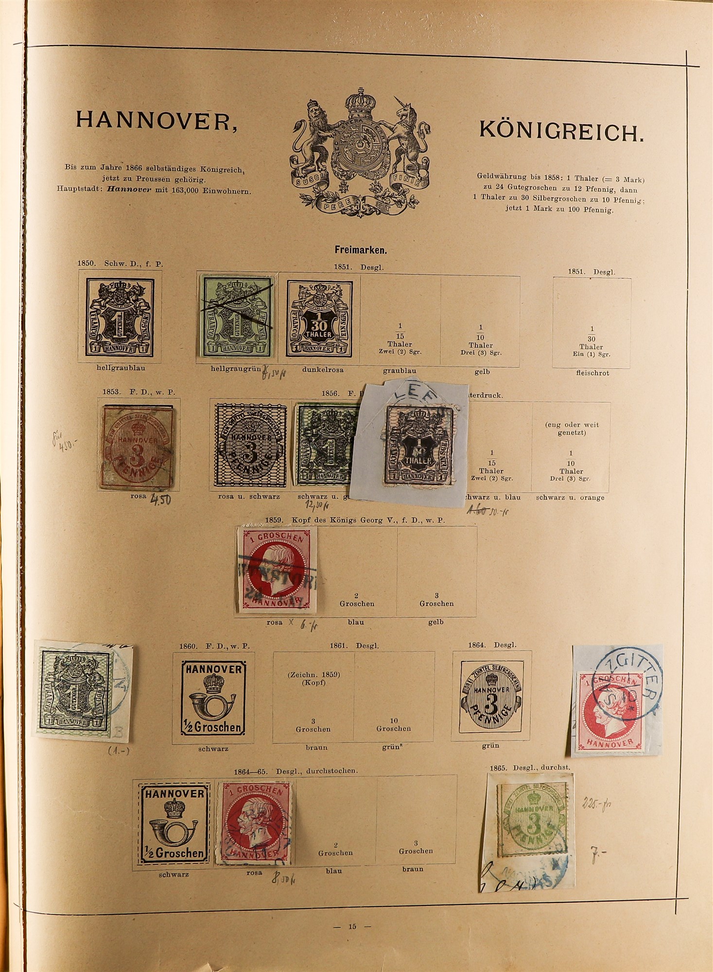 COLLECTIONS & ACCUMULATIONS GRAND OLD SCHAUBEK ALBUM for the world up to 1890 containing a chiefly - Image 5 of 35