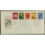 NETHERLANDS 1952 Flowers / Social Relief Fund set on illustrated First Day Cover without address.