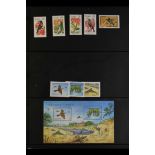 COLLECTIONS & ACCUMULATIONS WILDLIFE ON STAMPS, COVERS. An all world collection in two albums from