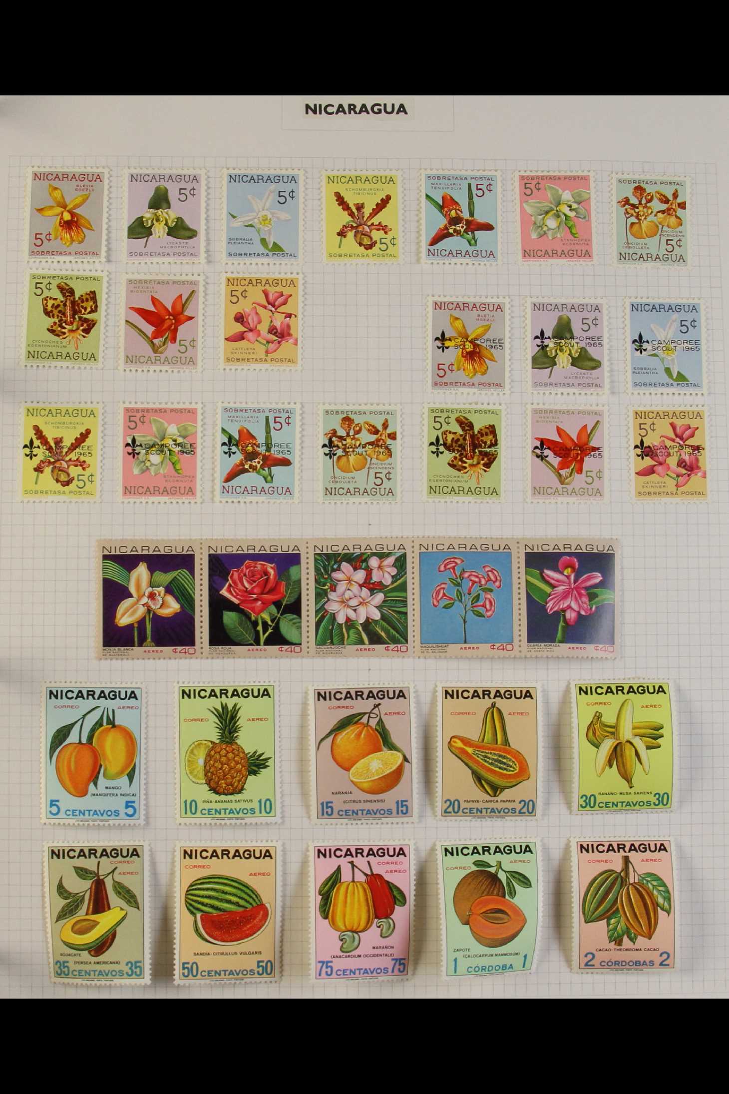 COLLECTIONS & ACCUMULATIONS FLOWERS ON STAMPS COLLECTION 1930's to 1980's fine mint collection in - Image 2 of 13