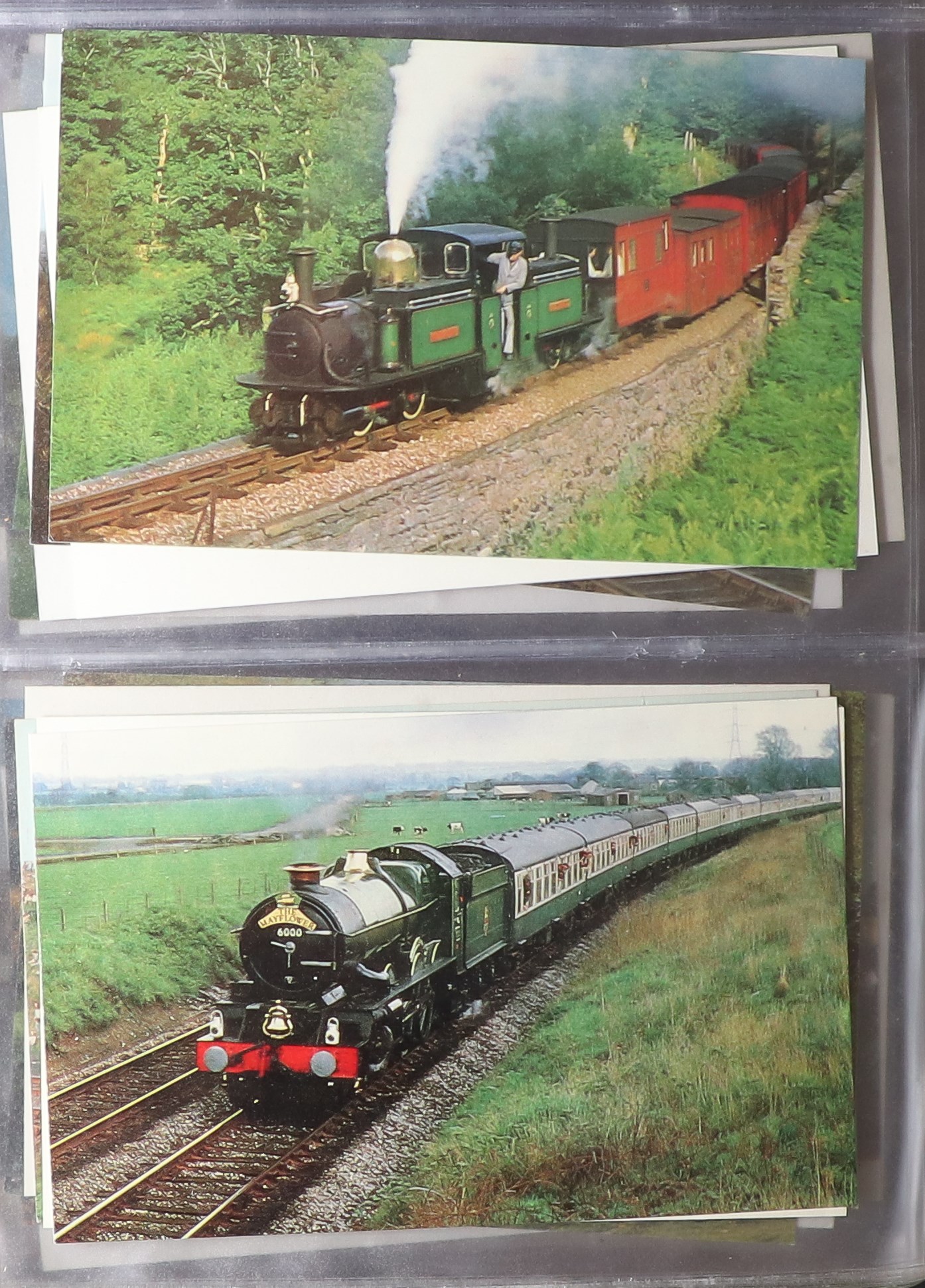 POSTCARDS OF TRAINS, TRANSPORT. A large collection with an emphasis on trains but includes - Image 3 of 6