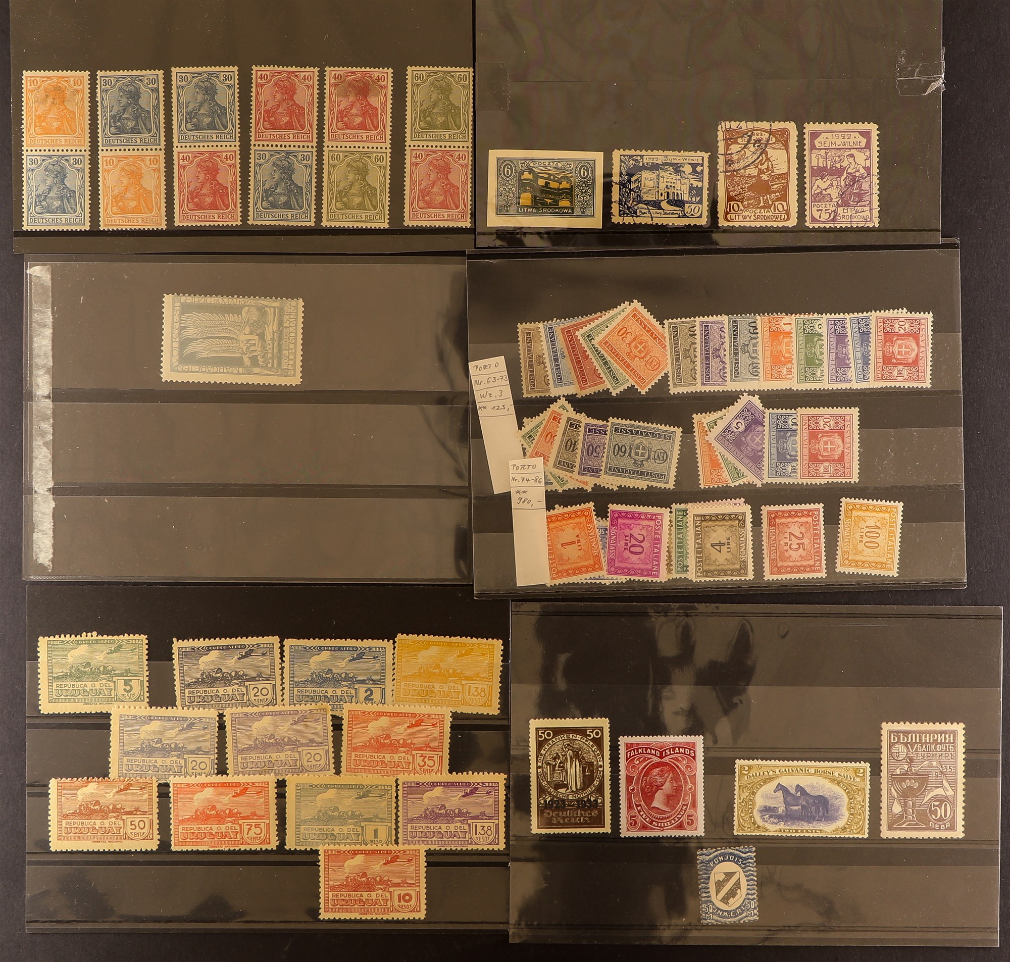 COLLECTIONS & ACCUMULATIONS HIGH-POWERED ACCUMULATION OF BETTER STAMPS. Part of a European - Image 47 of 61