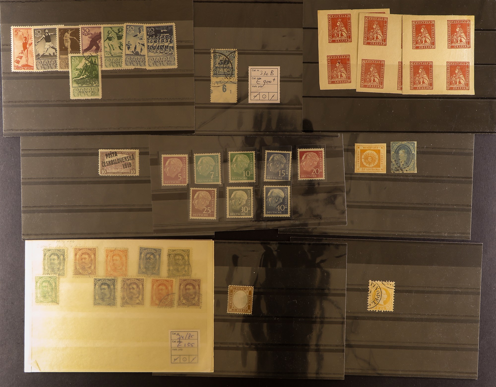 COLLECTIONS & ACCUMULATIONS HIGH-POWERED ACCUMULATION OF BETTER STAMPS. Part of a European - Image 49 of 61