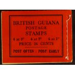 BR. GUIANA 1945-49 24c black on red cover BOOKLET, SG SB9e, very fine. Cat £90.