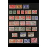 ST KITTS-NEVIS 1937 - 1952 KGVI MINT COLLECTION on Hagner pages with 1938-50 set plus many