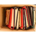 COLLECTIONS & ACCUMULATIONS 12 ALBUMS & BINDERS with 1000s of all world & GB stamps includes two '