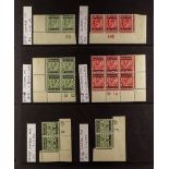 MOROCCO AGENCIES 1914 - 1937 CONTROL NUMBERS. A rarely- encountered collection of pairs and blocks 6
